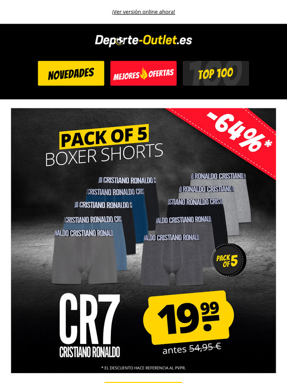 CR7 5-pack de calzoncillos sólo 19,99 € 🖤
