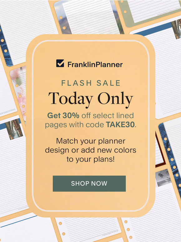 Stock Up With 30% Off!