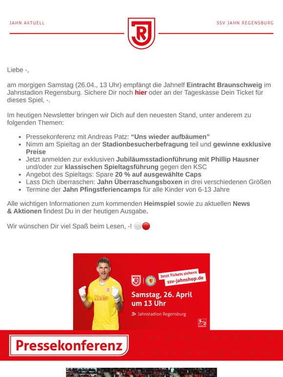 Jahn Aktuell |  "Uns wieder aufbäumen" ⚪🔴