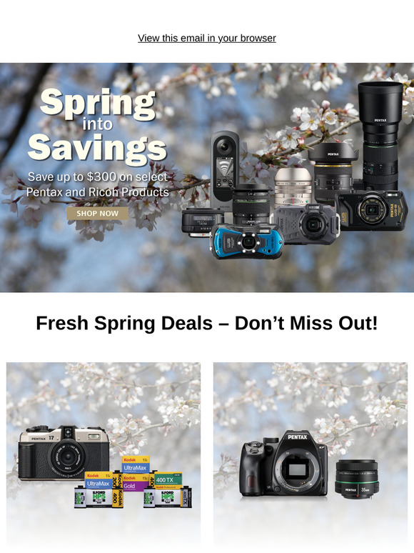 Spring Savings on Pentax Gear - Last Chance!