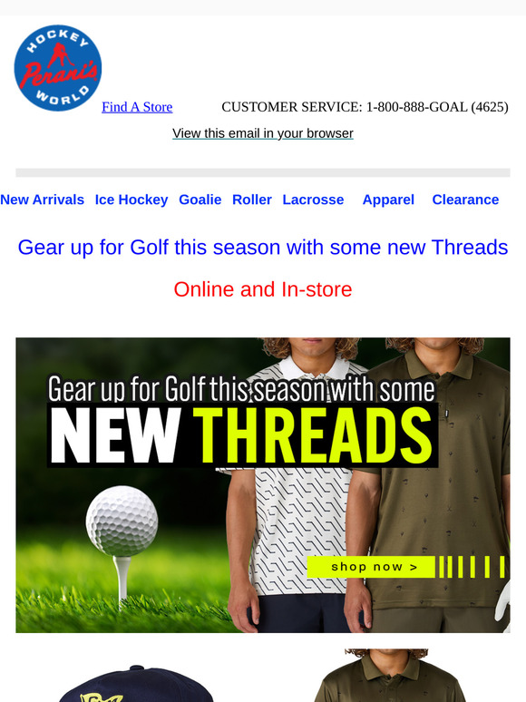 Gear up for Golf this season with some new Threads