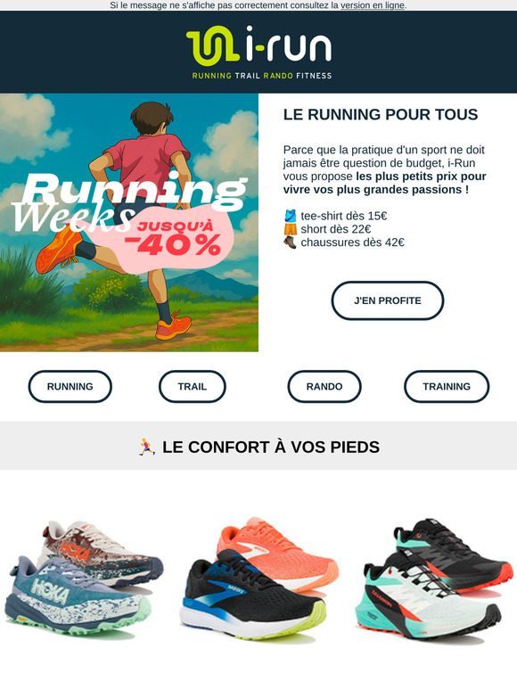 Jusqu'à -40% sur toutes les disciplines
