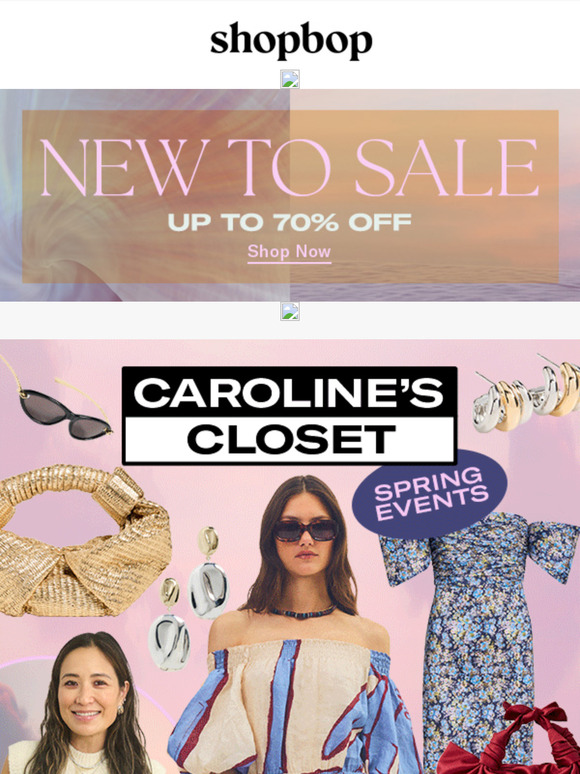 Caroline's Closet: spring events