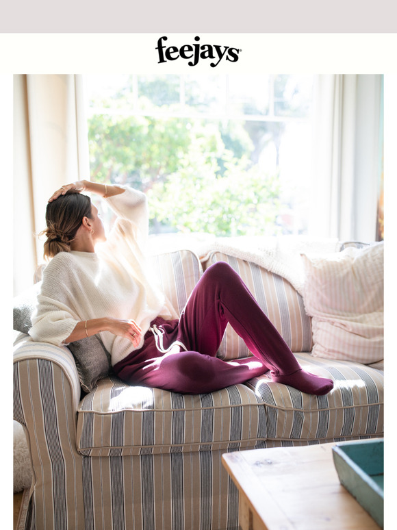 Keep your toes toasty during Spring mornings and chilly nights with a cozy pair of Feejays!