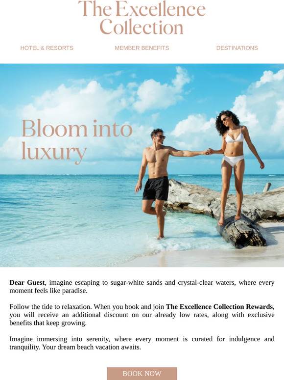 Beach dreams start here, Dear Guest