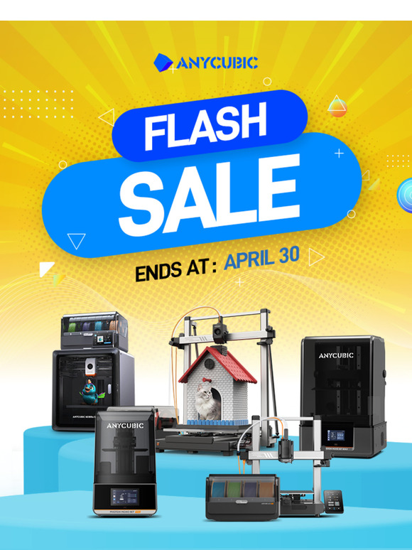 ⚡ Flash Sale! ⚡Get Up to $100 OFF 3D Printers- While Stocks Last!🚨