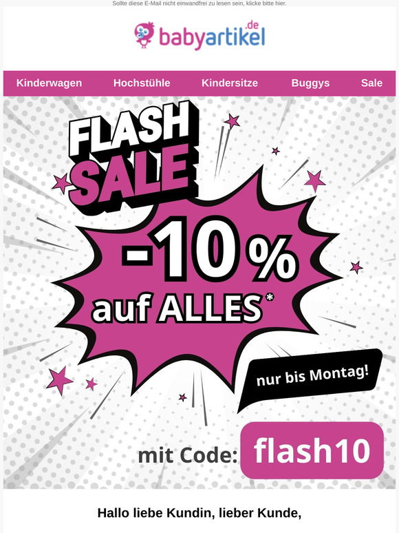 ⚡Flash Sale Deine 10% Rabatt auf alles
