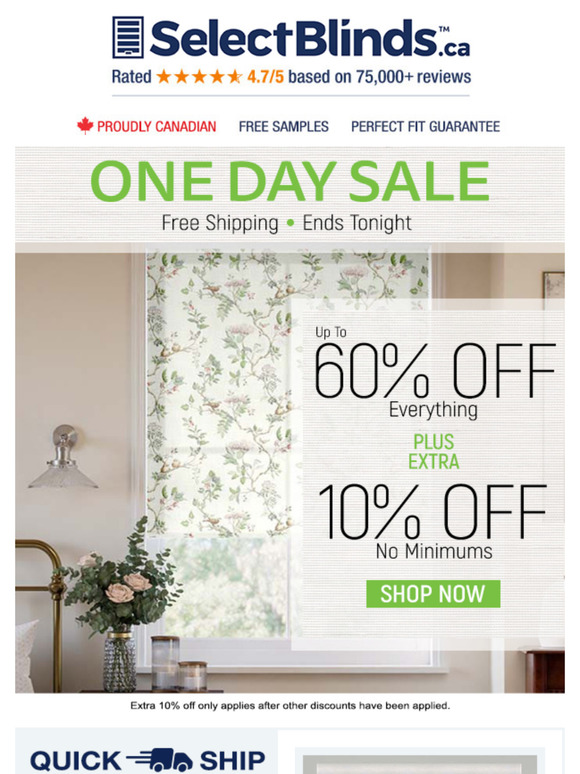 ONE. DAY. SALE.