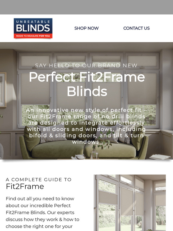 JUST IN! New Fit2Frame Blinds✨