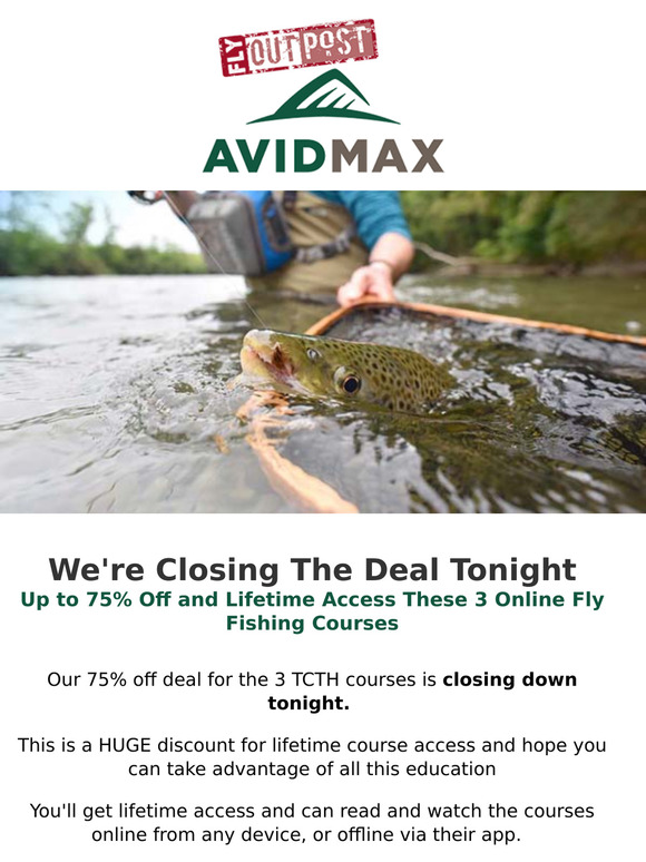75% Off and Lifetime Access - 3 Online Fly Fishing Courses