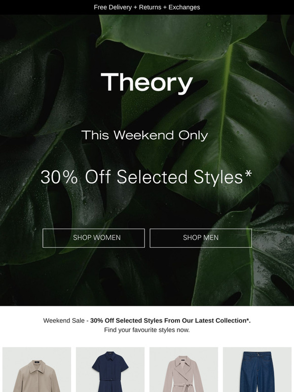 Weekend Sale - 30% Off Selected Styles