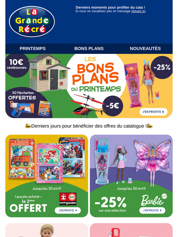 🌷 Derniers moments pour profiter du catalogue !