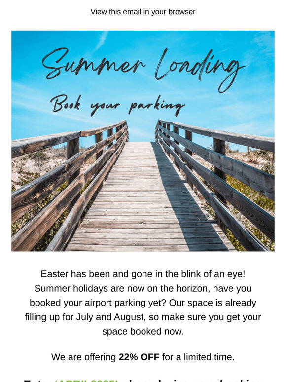 🅿️Book Your Summer Airport Parking Today