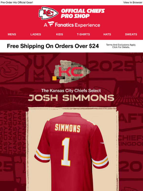 The Pick Is In! Your Chiefs Select Josh Simmons!