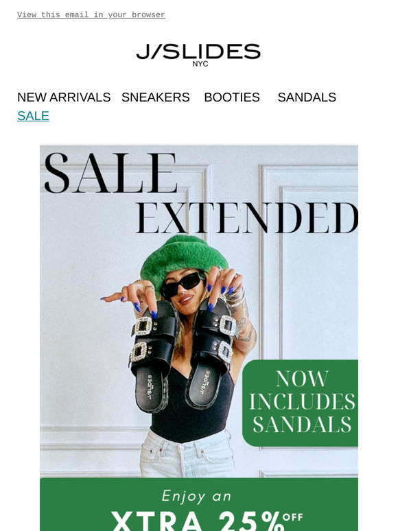 Sale Extended ⚡️ XTRA 25% OFF SNEAKERS & SANDALS