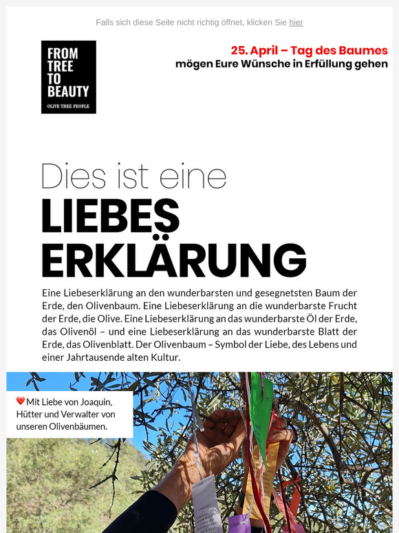 🌳 Heute, am Tag des Baumes…