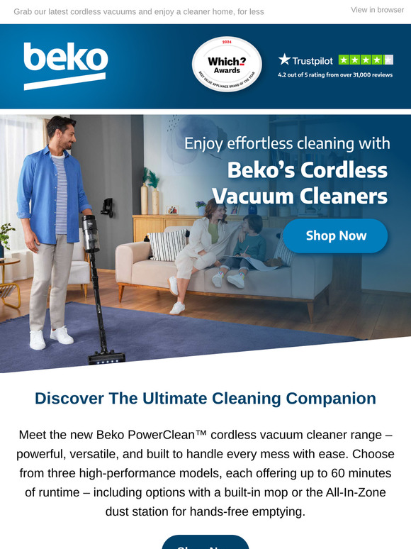 —, 💥Don't Miss Out! Save up to £122 on Beko Cordless Vacuums 🧹