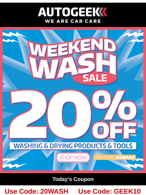 Suds & Savings: 20% Off Wash & Dry Must-Haves!