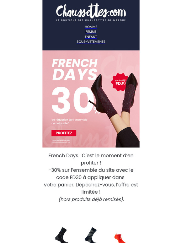 🚨 FRENCH DAYS :- 30% sur tout le site