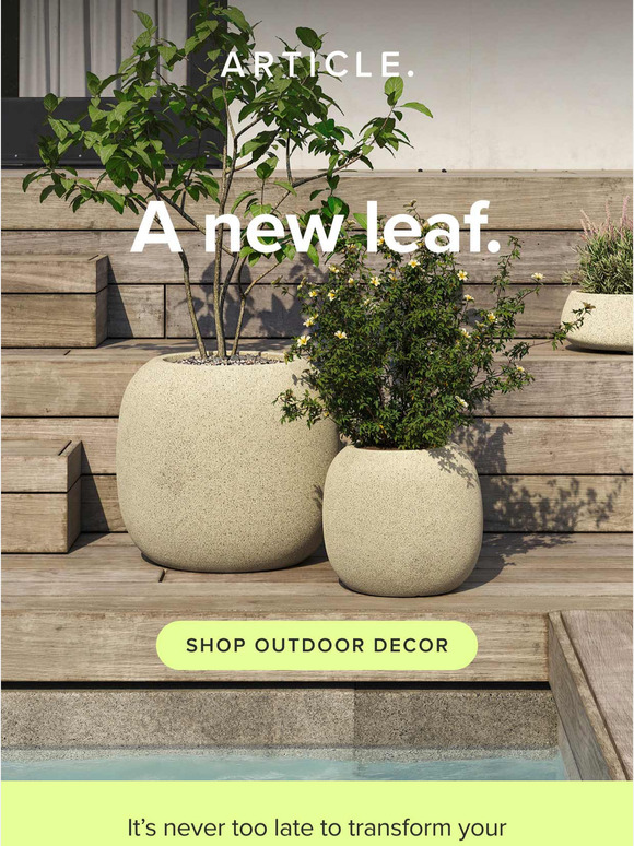 Nurture your outdoor space