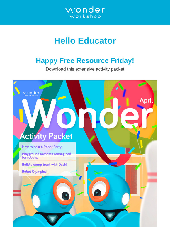 FRF - 🌷April Robot Activity Packet
