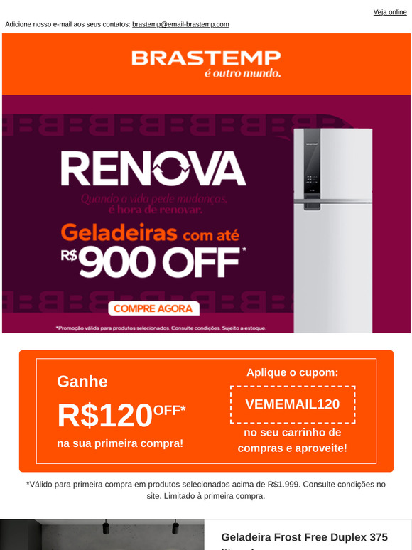 Sua Brastemp te espera aqui! 😉🤩