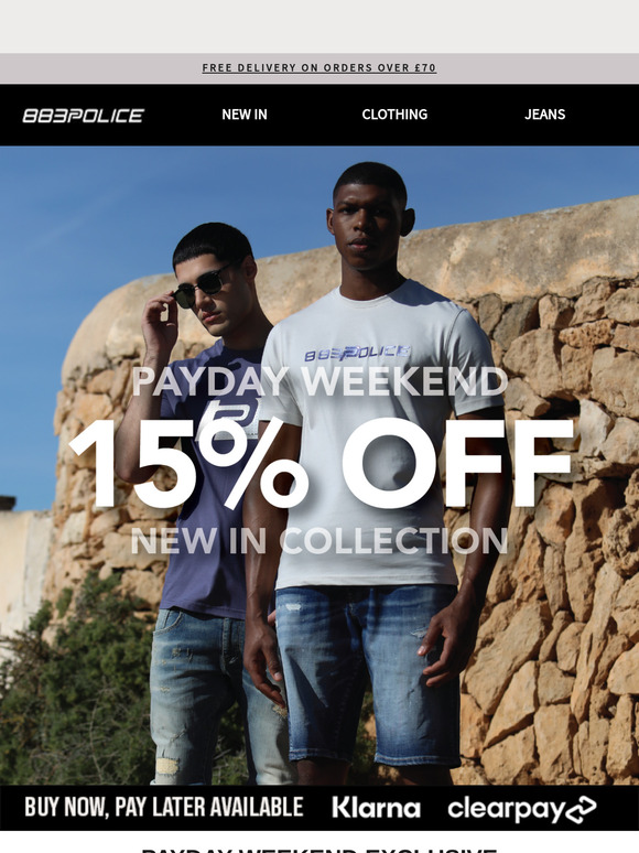 Payday Just Got Better – 15% Off New Season Styles