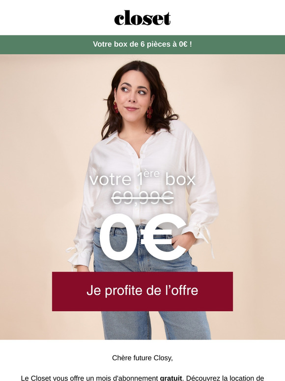 Votre box de 6 pièces à 0€ 🚨