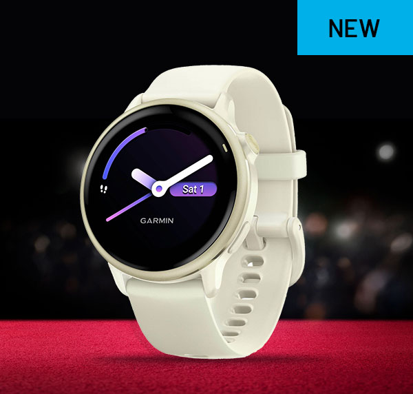 Garmin Vivoactive 6 GPS 42mm Smart Watch - Bone & Lunar Gold