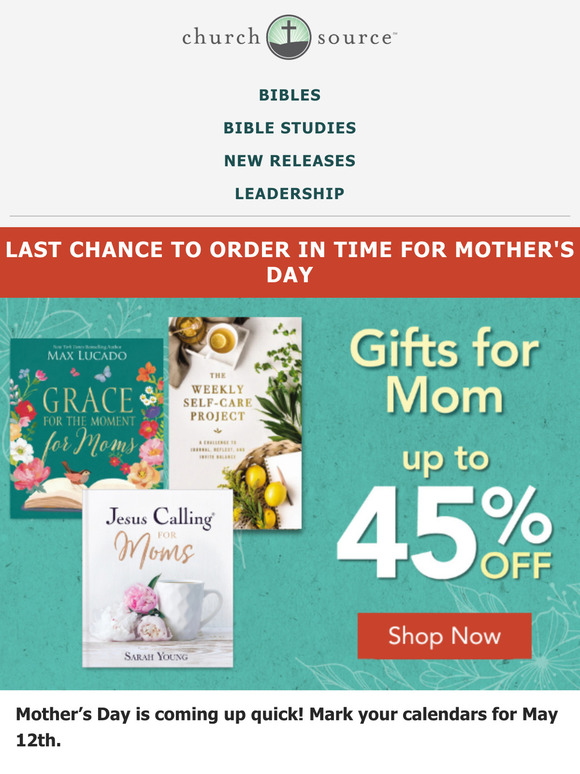 LAST CHANCE! Give a heartfelt gift this Mother’s Day...
