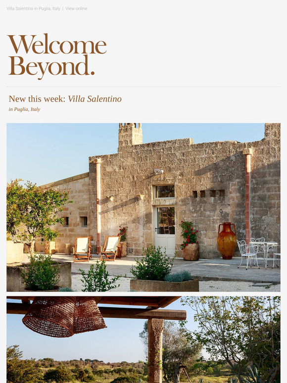 New this week: Villa Salentino