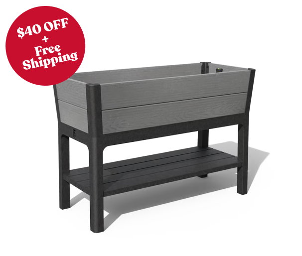 Darwin 29 Gallon Elevated Garden Bed - Graphite