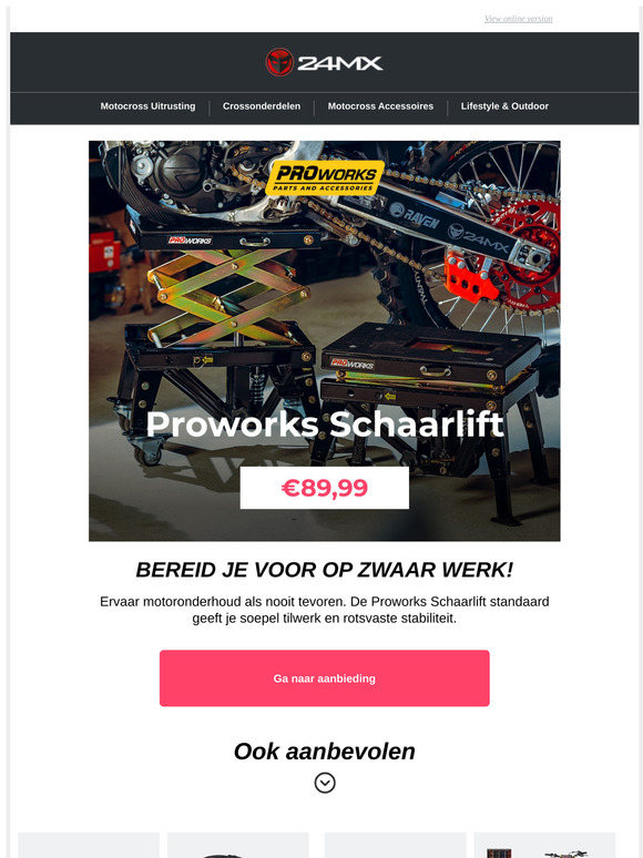 Slimmer tillen - Proworks schaarliftstandaard vanaf €89.99