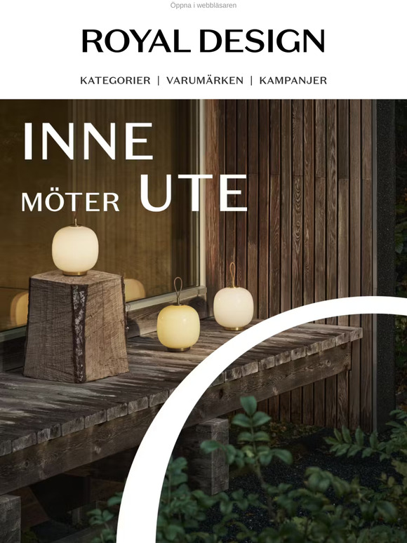 Design som passar både inomhus och utomhus