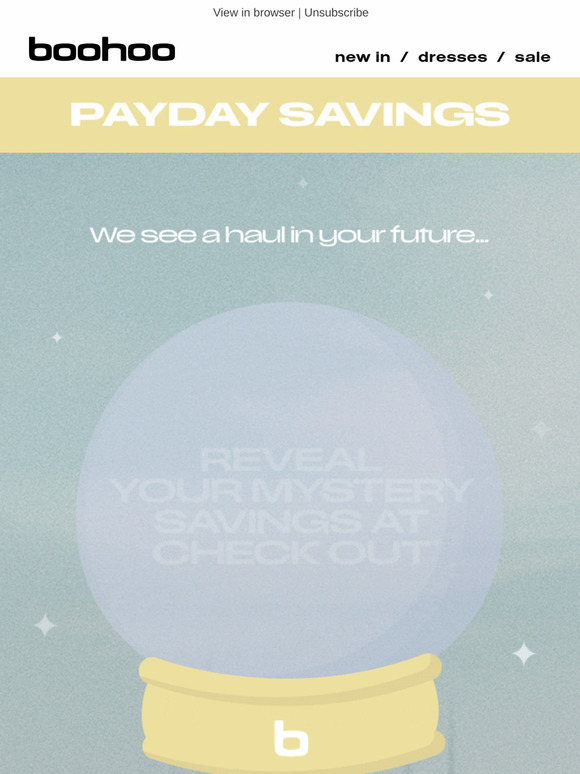 Your Mystery discount this PAYDAY 🔎