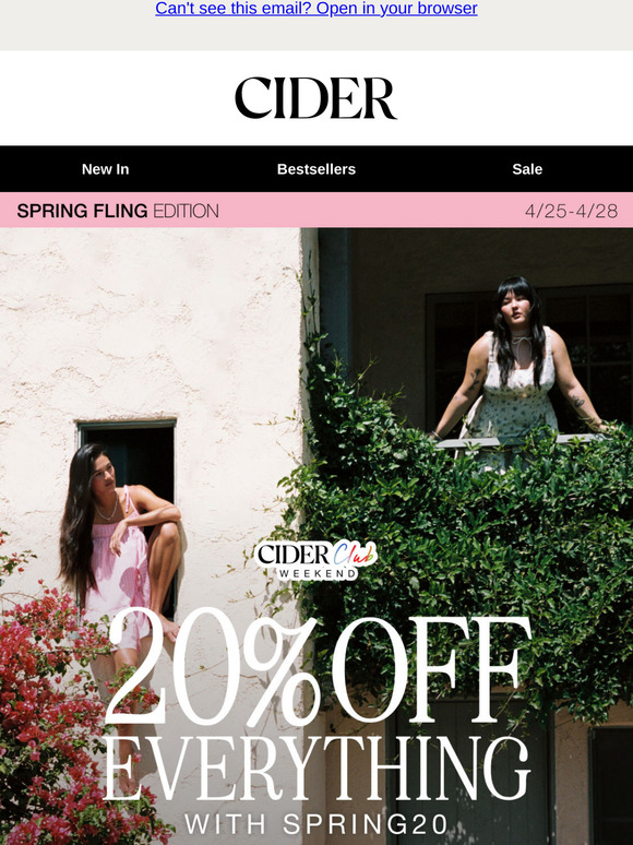 🌼 Cider Club Wknd: SPRING FLING HAS SPRUNG 🌼