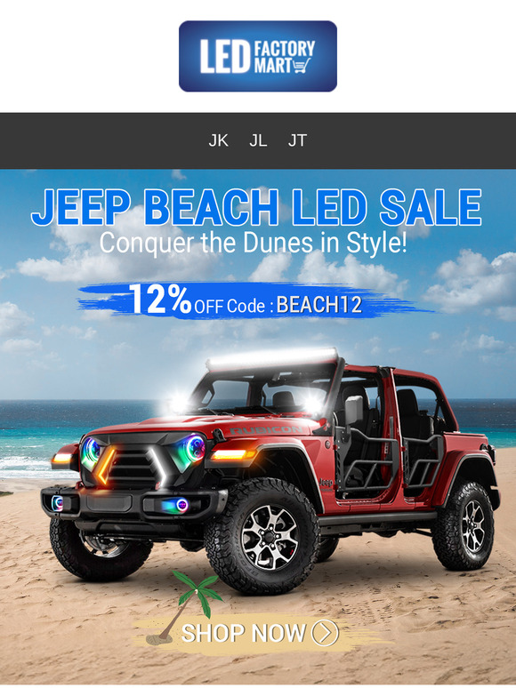 🚙 Jeep Beach Sale: 12% off for you!