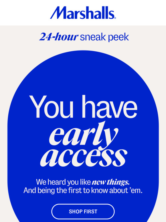 24-hr early access to new arrivals 🔥