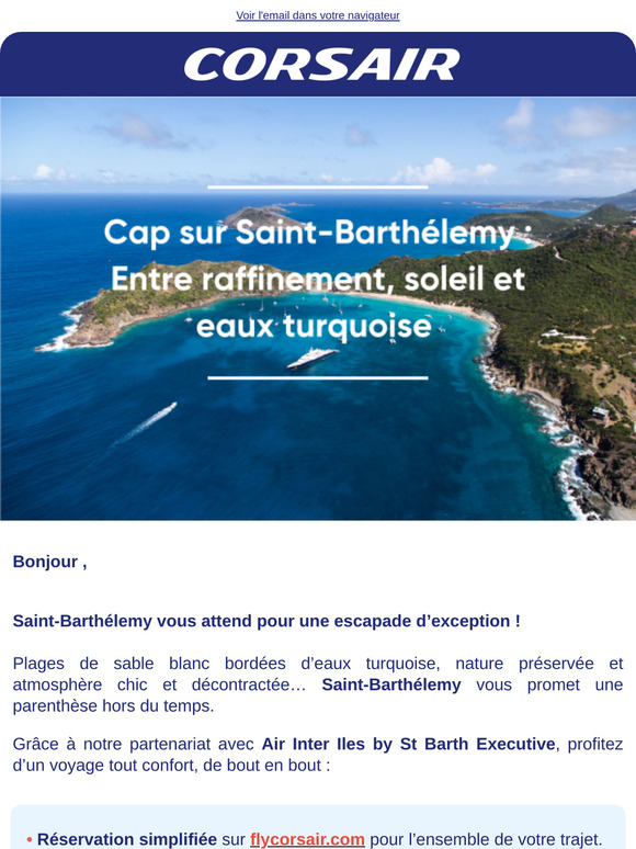 Envolez-vous vers Saint-Barthélemy