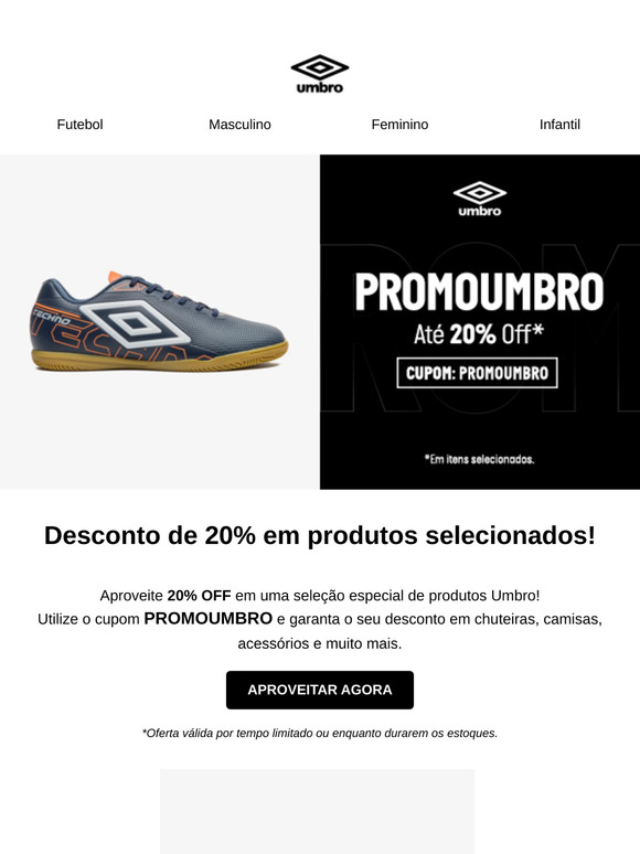 20% OFF em produtos selecionados!