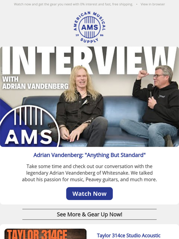 NEW THIS WEEK: Our Interview with Adrian Vandenberg, PLUS New Gear Overviews!