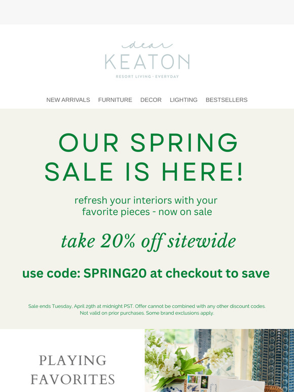 Our SPRING SALE is Here!