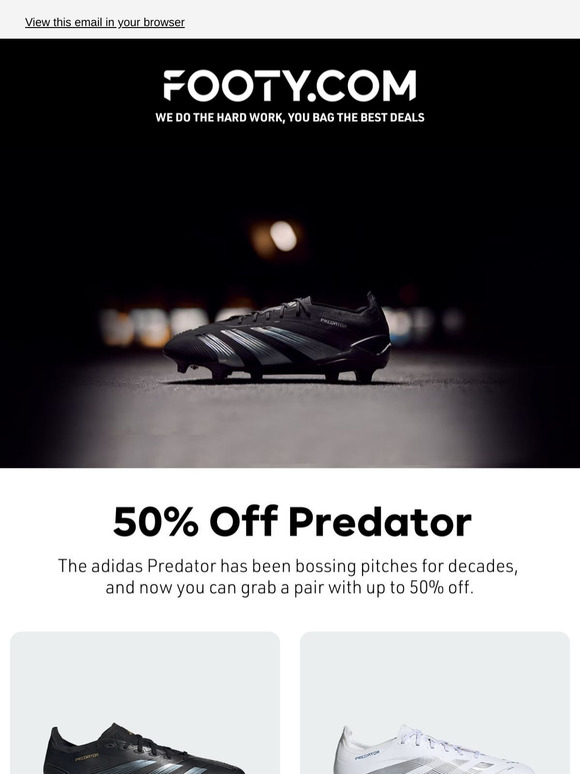🚨 50% Off adidas Predator
