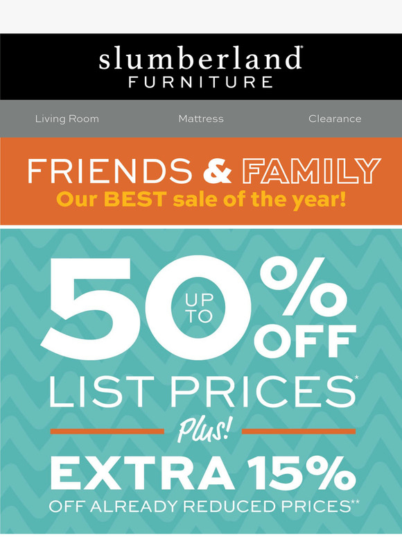 Our BEST sale – Friends & Family on now!