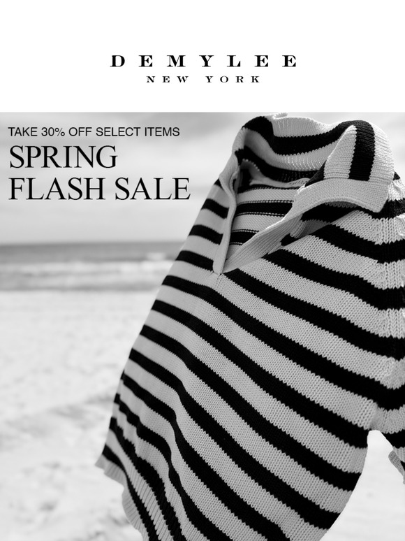 Happening Now: 30% Off Spring Flash Sale