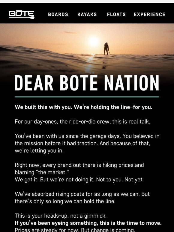 We built this with you. We’re holding the line–for you.