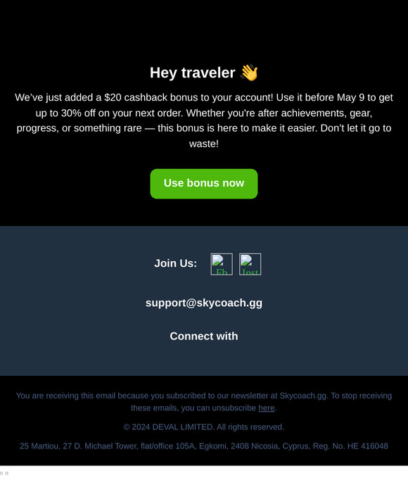 💸 You’ve got $20 cashback waiting!
