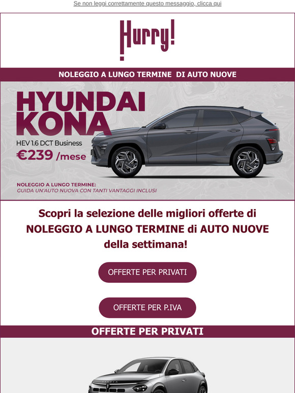 🚘HURRY! Noleggio | Le MIGLIORI OFFERTE della settimana 🚘 Scopri tutte le auto a noleggio a prezzi scontati!
