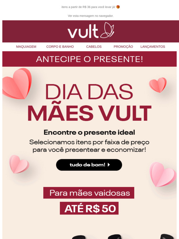 antecipe os presentes de Dia das Mães!