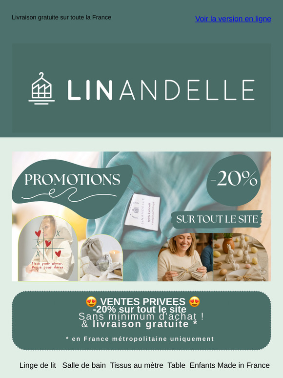 Ventes privées ! Découvrez les nouveautés fraîchement tissées